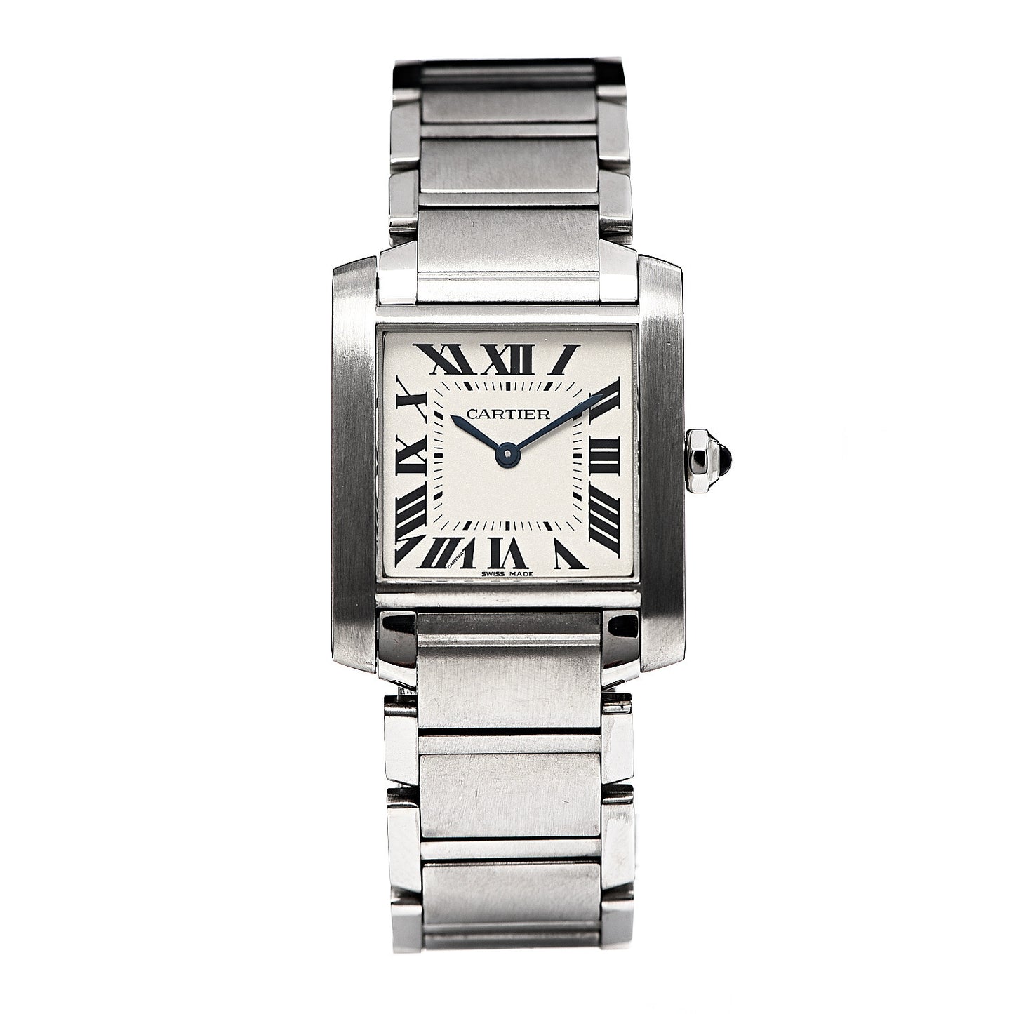 Stainless Steel 25mm Tank Francaise Quartz Watch