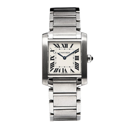 Cartier Stainless Steel 25mm Tank Francaise Quartz Watch 1 of 6