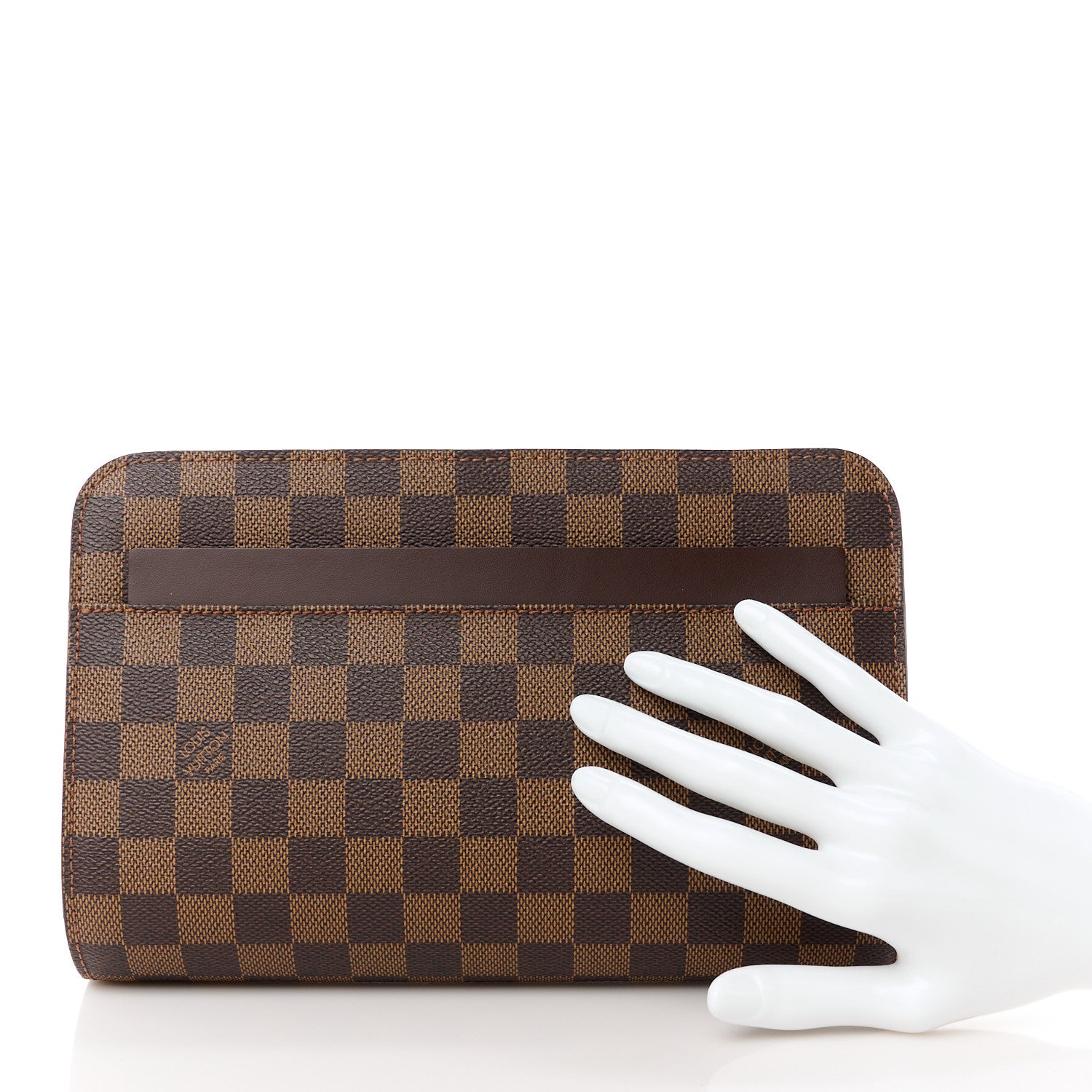 Louis Vuitton Damier Ebene Pochette Saint Louis Clutch 2 of 10