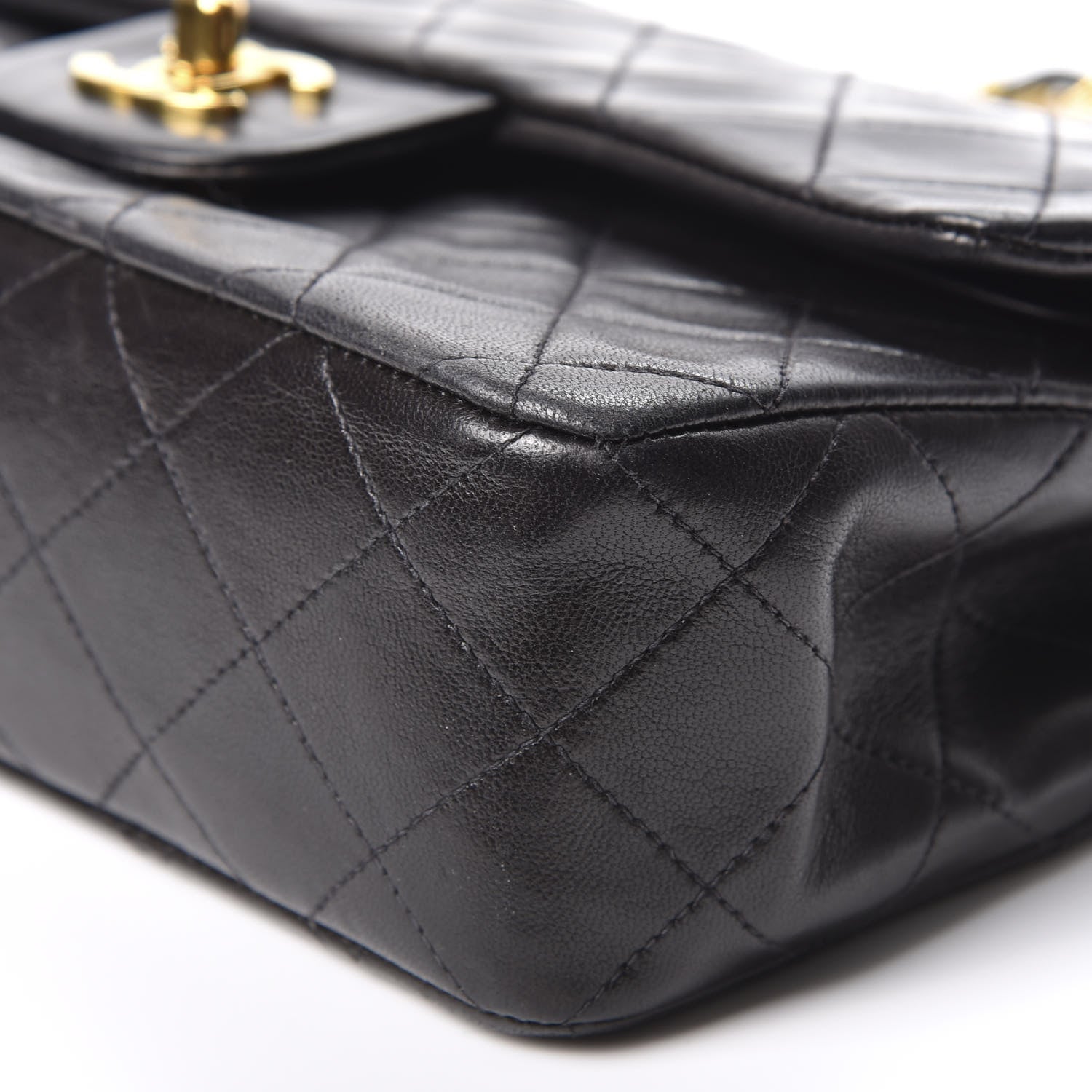 Chanel Lambskin Quilted Small Double Flap Black 6 of 10