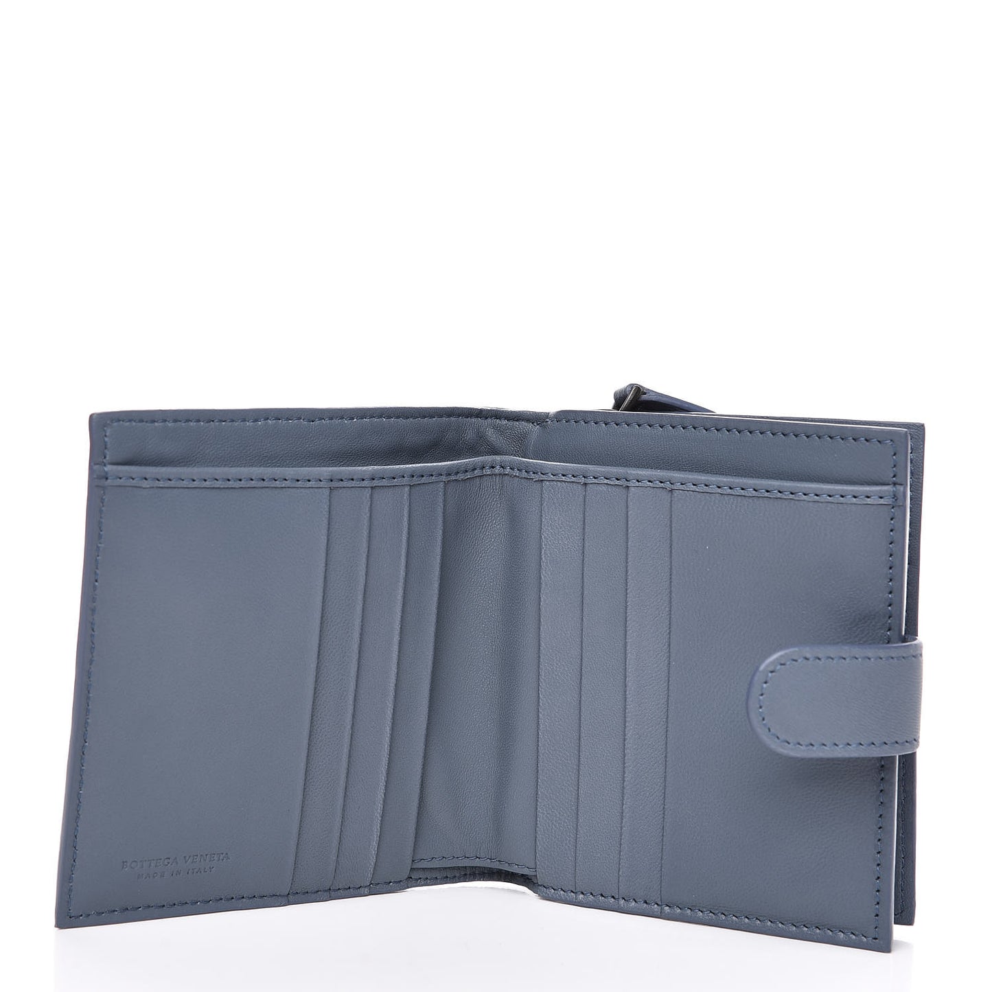 Nappa Intrecciato French Flap Wallet Krim