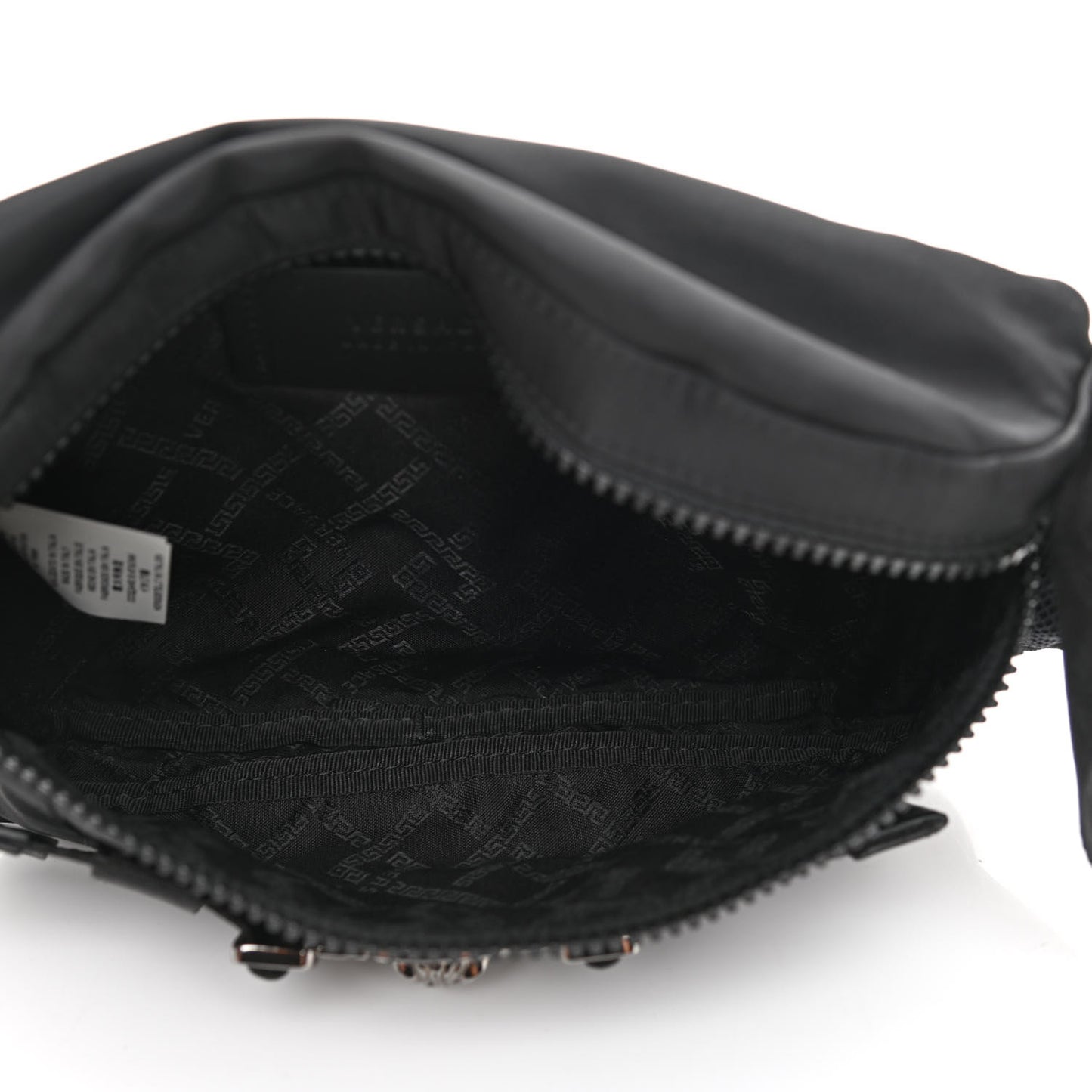 Nylon Palazzo Medusa Belt Bag Black