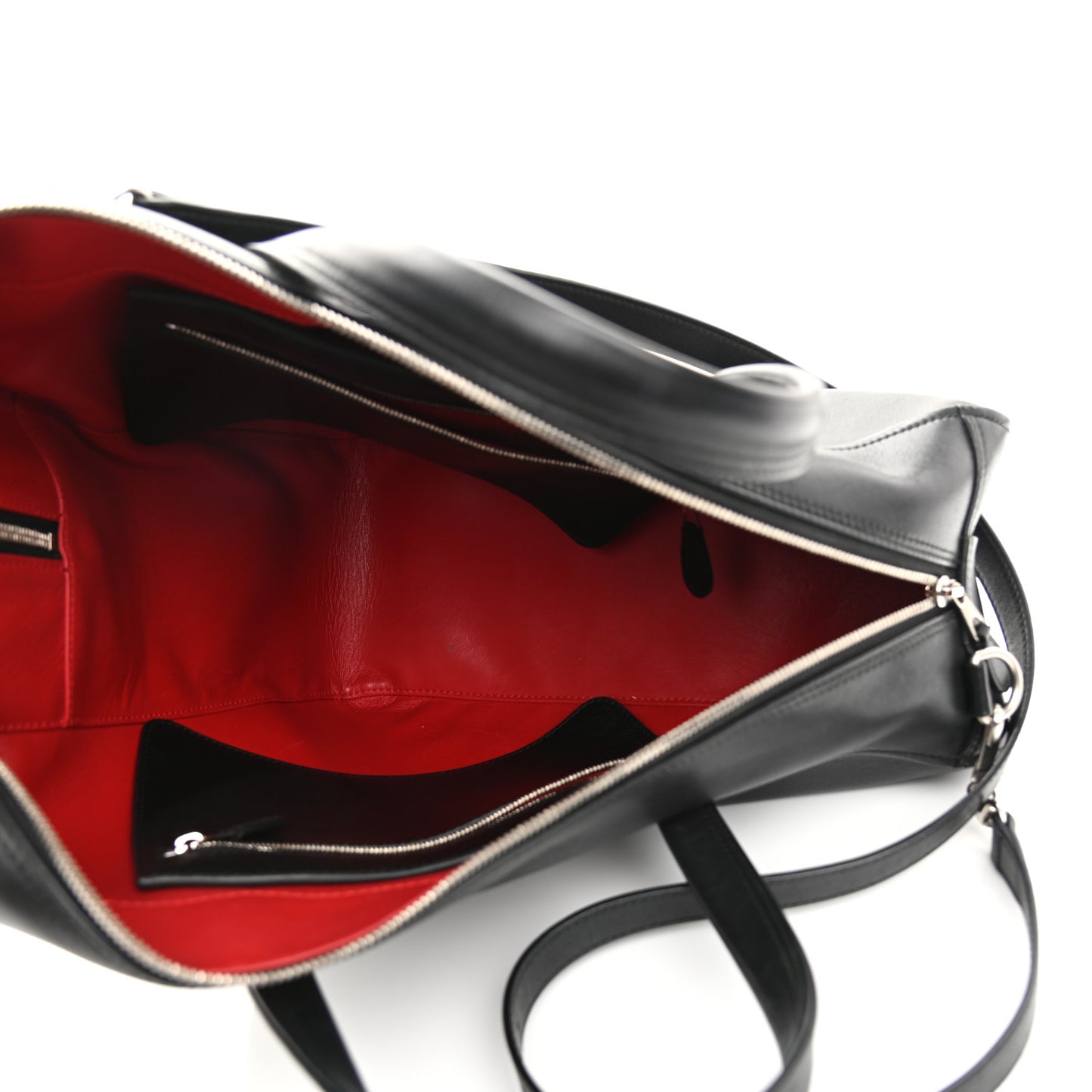 Calfskin M Triangle Duffle Black