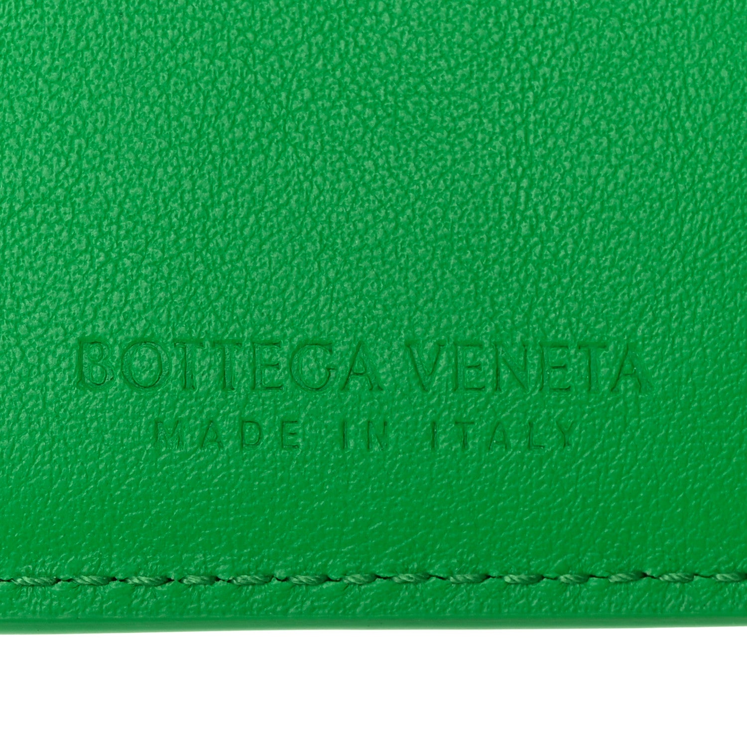 Bottega Veneta Calfskin Intrecciato Flap Card Case Parakeet 6 of 13