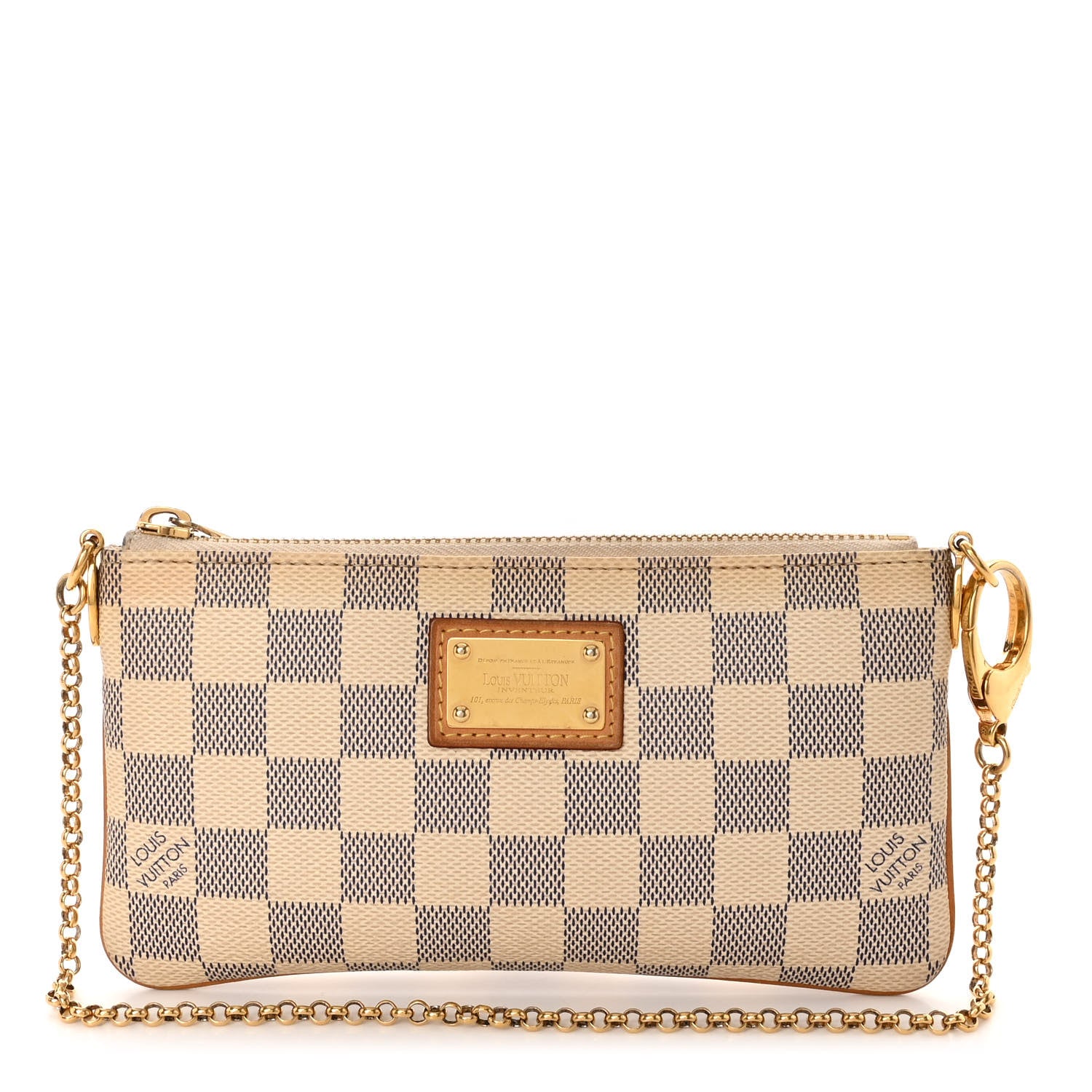 Louis Vuitton Damier Azur Pochette Milla MM 1 of 7