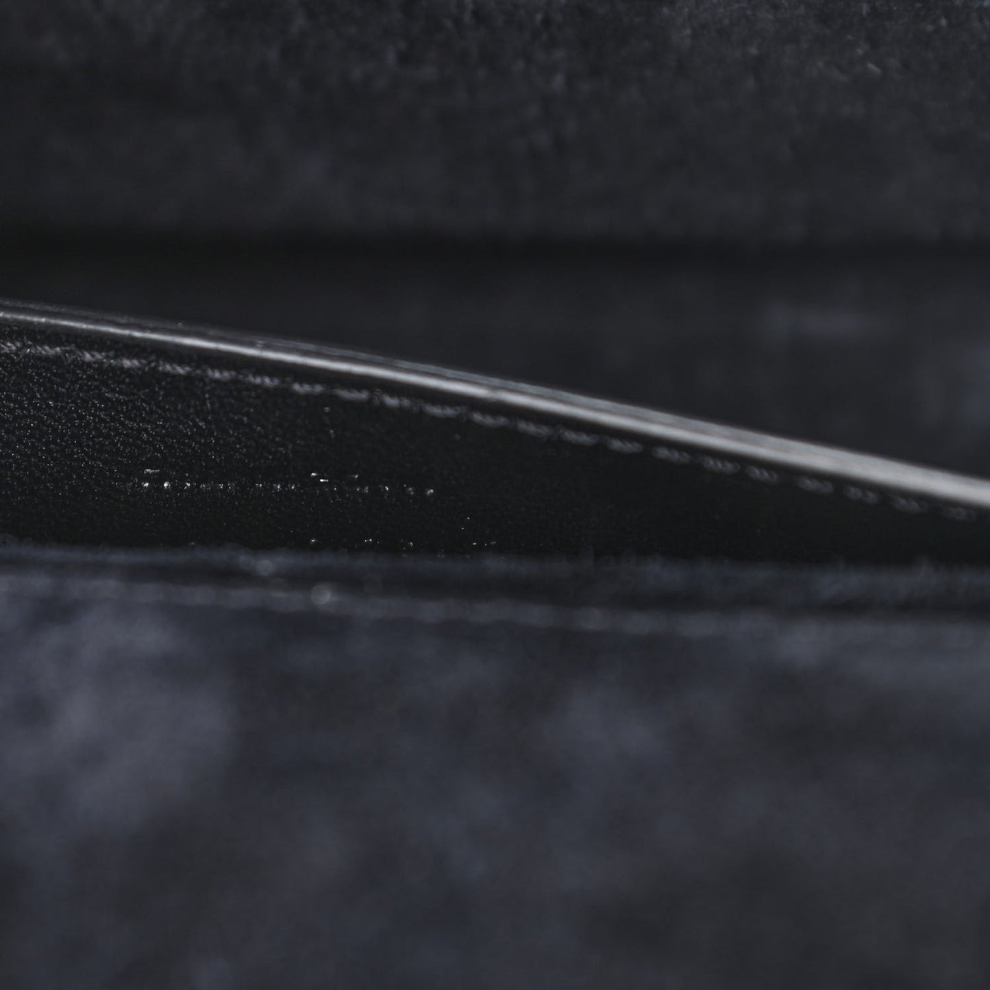 Calfskin Crocodile Embossed Classic Monogram Cassandre Clutch Black