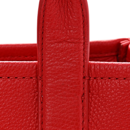 Marc Jacobs Grained Calfskin Small The Tote Bag True Red 17 of 18