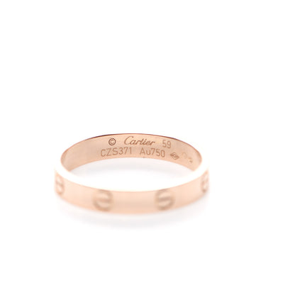 Cartier 18K Pink Gold 3.5mm LOVE Wedding Band Ring 59 8.75 4 of 5