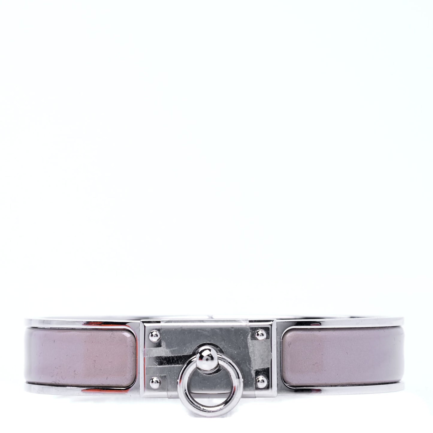 Enamel Clic Anneau Bracelet PM Marron Glace