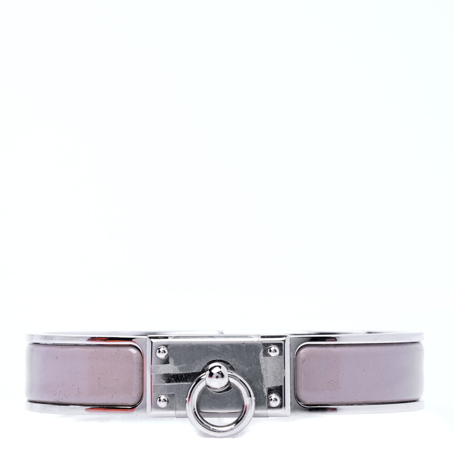 Hermes Enamel Clic Anneau Bracelet PM Marron Glace 1 of 6