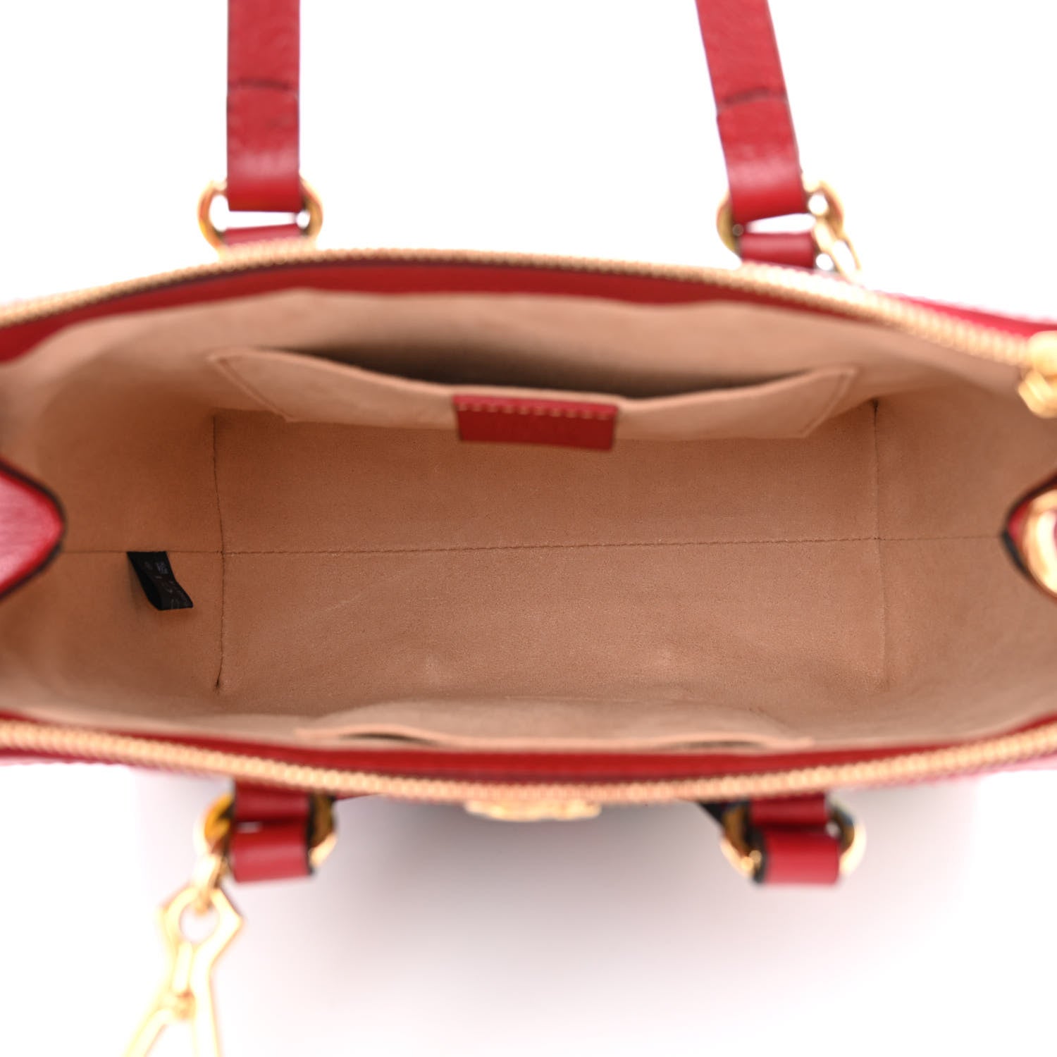 Gucci GG Supreme Monogram Flora Web Small Ophidia Tote Bag Red 5 of 14