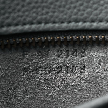 Celine Drummed Calfskin Nano Luggage Kohl 7 of 12