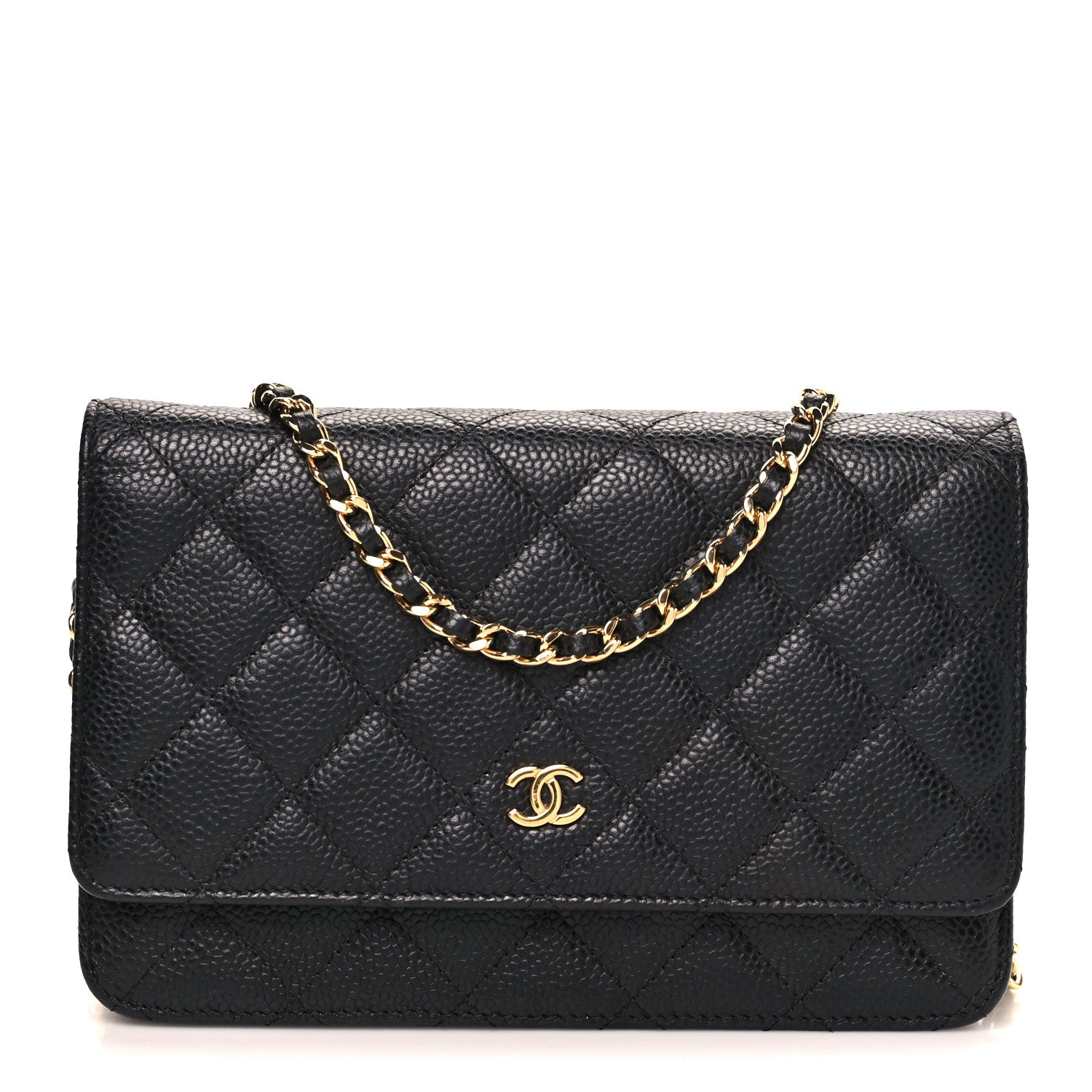 Chanel Caviar Quilted Wallet on Chain WOC Black 1 of 11