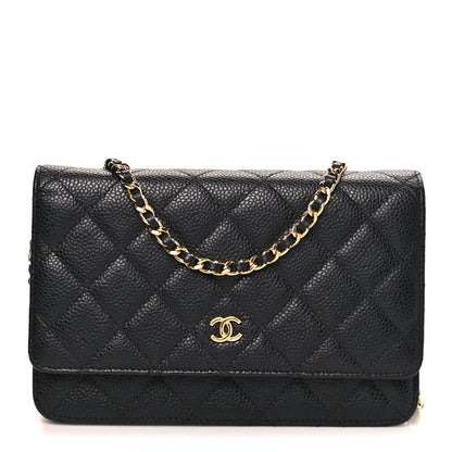Chanel Caviar Quilted Wallet on Chain WOC Black 1 of 11