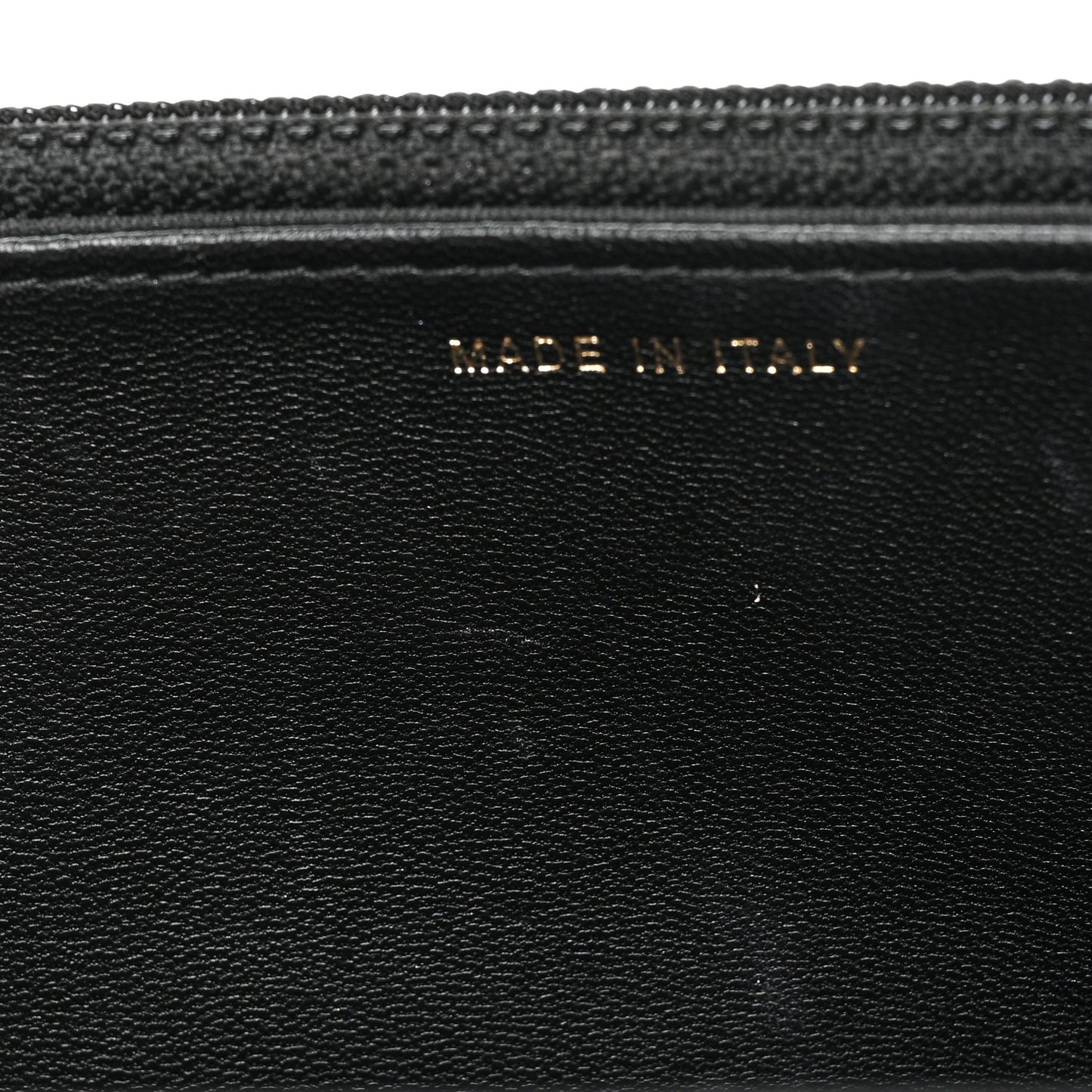 Lambskin Quilted Trendy CC Wallet On Chain WOC Black