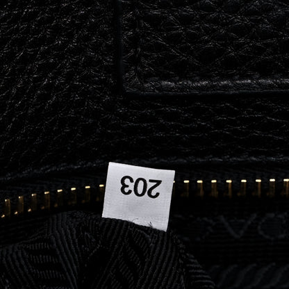 Prada Vitello Daino Shopping Tote Black 13 of 17