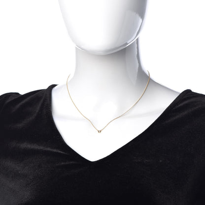 Tiffany 18K Rose Gold Diamond .03ct Elsa Peretti Diamonds by the Yard Pendant Necklace 2 of 5