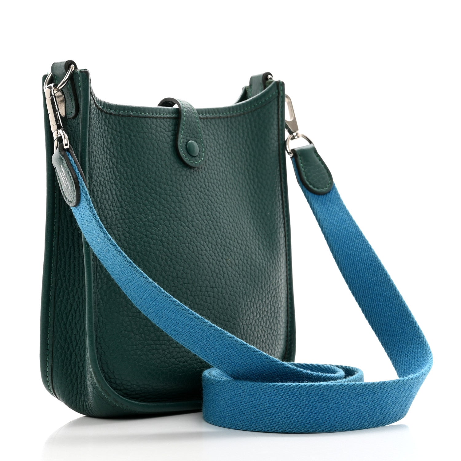 Hermes Taurillon Clemence Evelyne TPM Malachite Bleu Izmir 3 of 11
