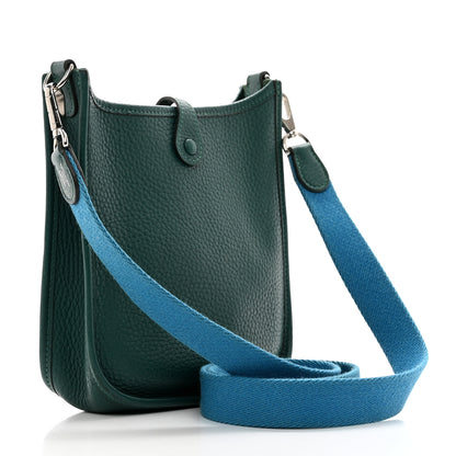 Hermes Taurillon Clemence Evelyne TPM Malachite Bleu Izmir 3 of 11