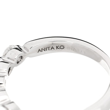 Anita Ko 18K White Gold Diamond Floating Diamond Ring 57 8 4 of 5