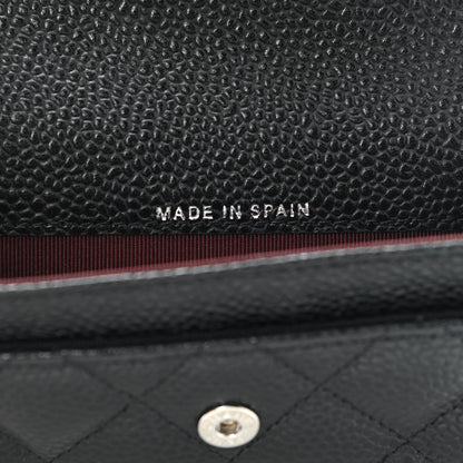 Chanel Caviar Quilted Flap Card Holder Black 6 of 10