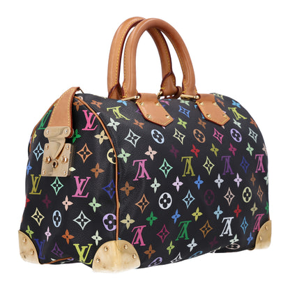 Louis Vuitton Monogram Multicolor Speedy 30 Black 3 of 9