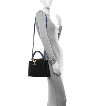 Louis Vuitton Taurillon Capucines BB Black General Blue 2 of 10