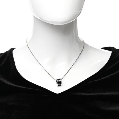 Bulgari Sterling Silver Ceramic Save The Children Pendant Necklace 2 of 7