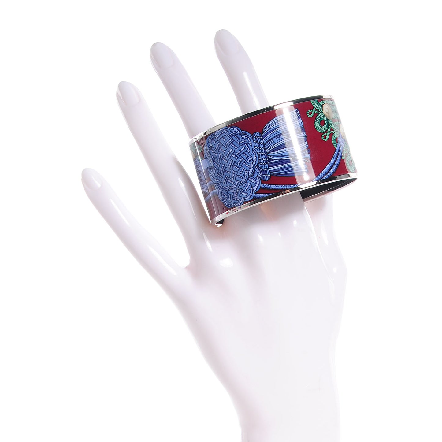Enamel Printed Brandebourgs Extra Wide Bracelet 65