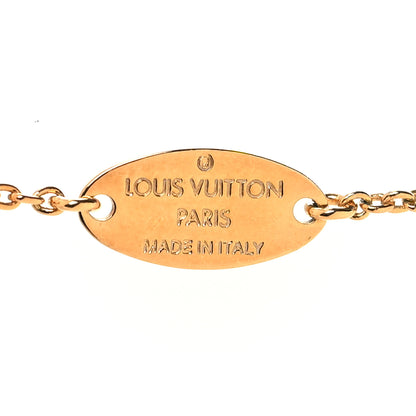 Louis Vuitton Metal Louisette Necklace Gold 5 of 6