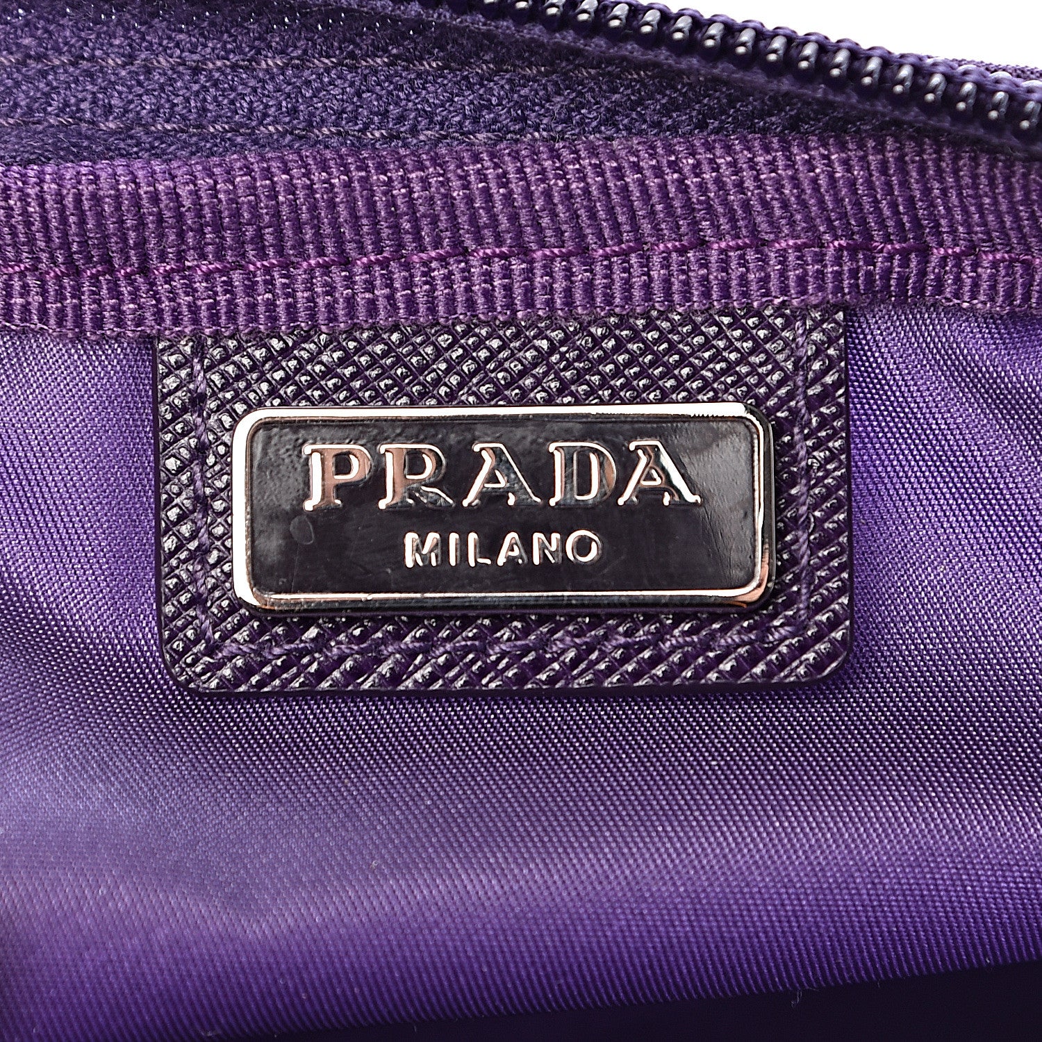 Prada Nylon Vela Cosmetic Pouch Viola 6 of 9