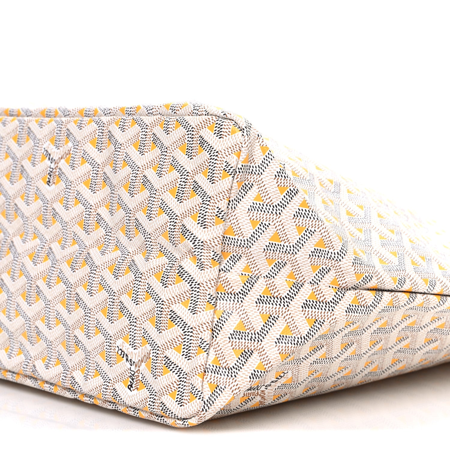 Goyard Goyardine Saint Louis Claire Voie PM White Yellow 11 of 11