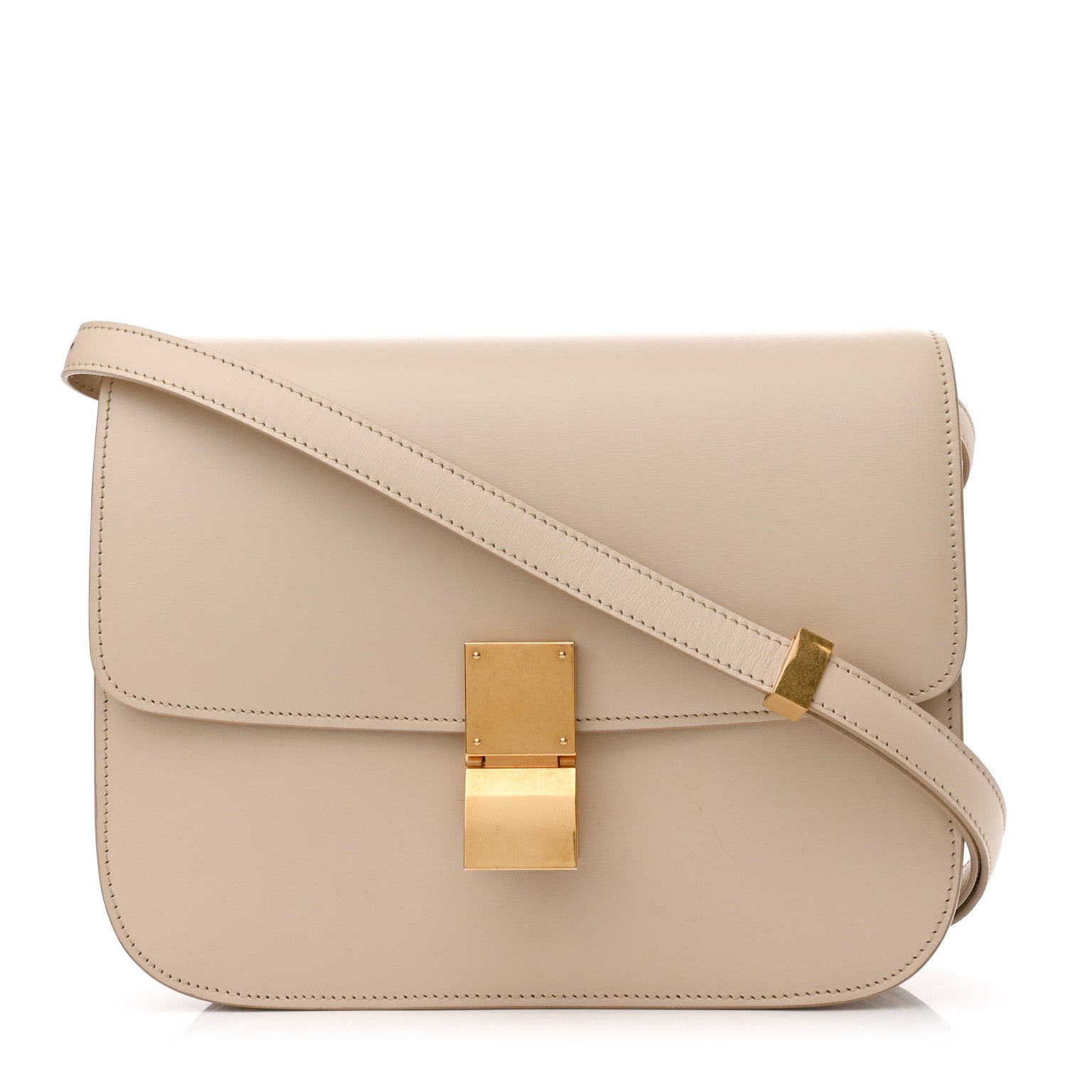 Celine Box Calfskin Medium Classic Box Bag Linen 1 of 10