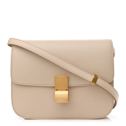 Celine Box Calfskin Medium Classic Box Bag Linen 1 of 10