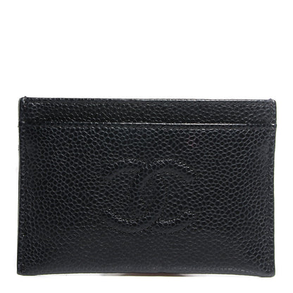 Chanel Caviar Timeless CC Card Holder Black 1 of 8
