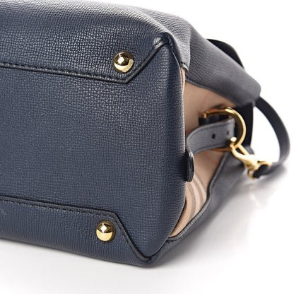 Burberry Derby Calfskin House Check Medium Camberley Ink Blue 7 of 10