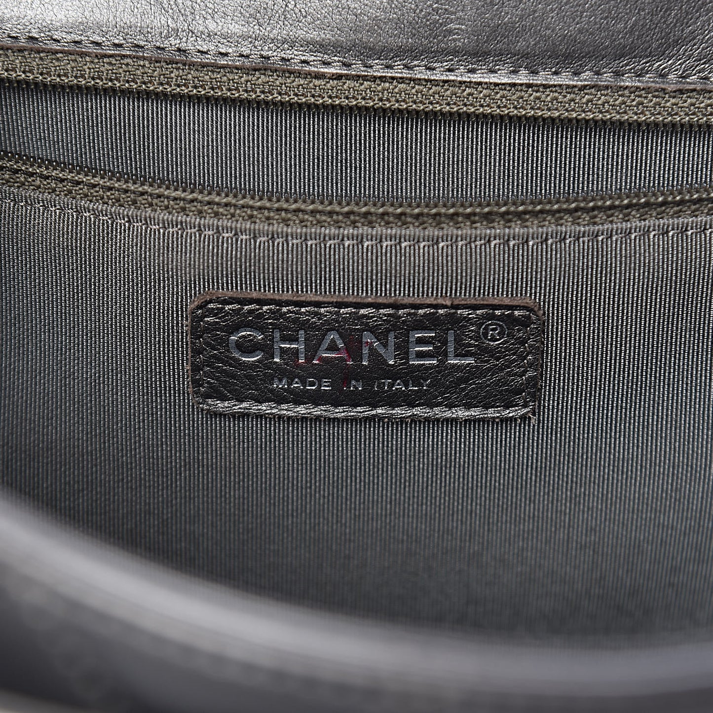 Metallic Calfskin Quilted Flap Tote Dark Silver