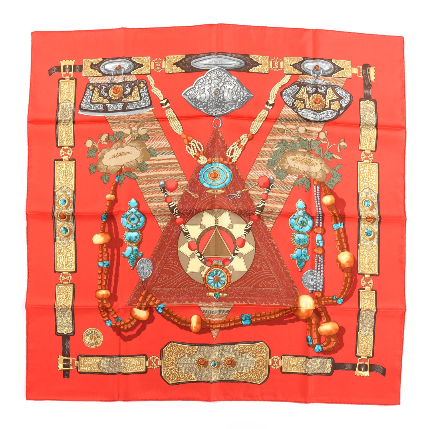 Hermes Silk Scarf 90 1 of 5