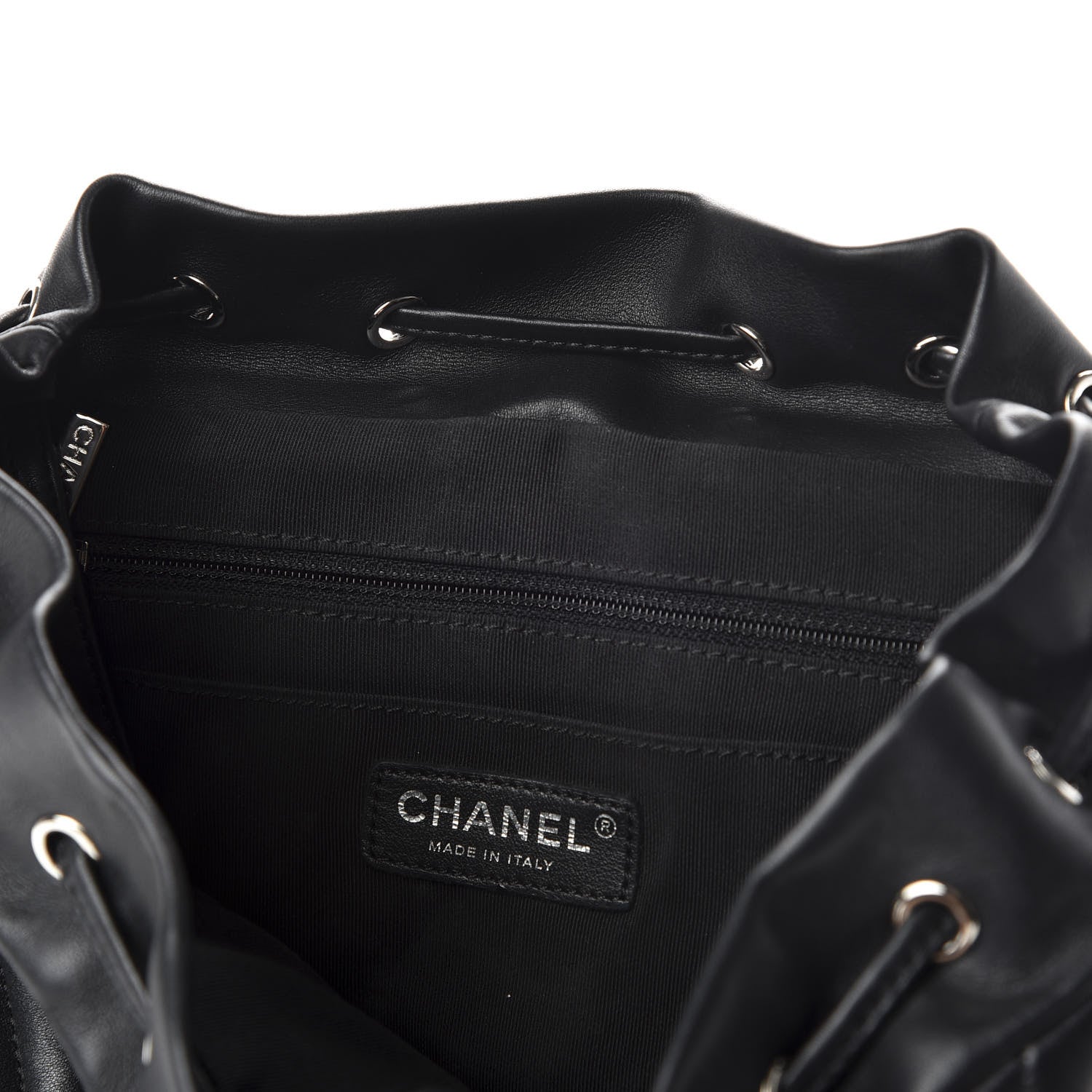 Chanel Calfskin Chevron Quilted Large Urban Spirit Backpack Black 7 of 8