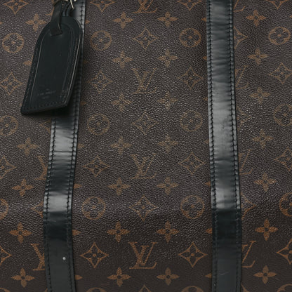 Louis Vuitton LOUIS VUITTON Monogram Macassar Keepall Bandouliere 55 6 of 10