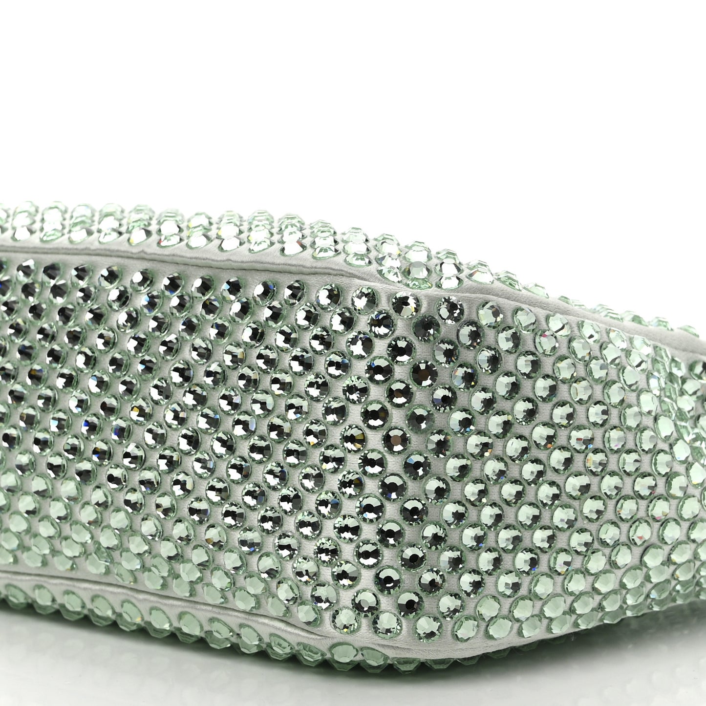 Satin Crystal Re-Edition 2005 Shoulder Bag Acqua