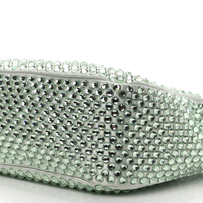 Prada Satin Crystal Re-Edition 2005 Shoulder Bag Acqua 12 of 12