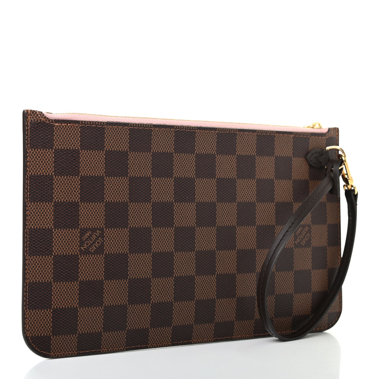 Damier Ebene Neverfull MM GM Pochette Rose Ballerine