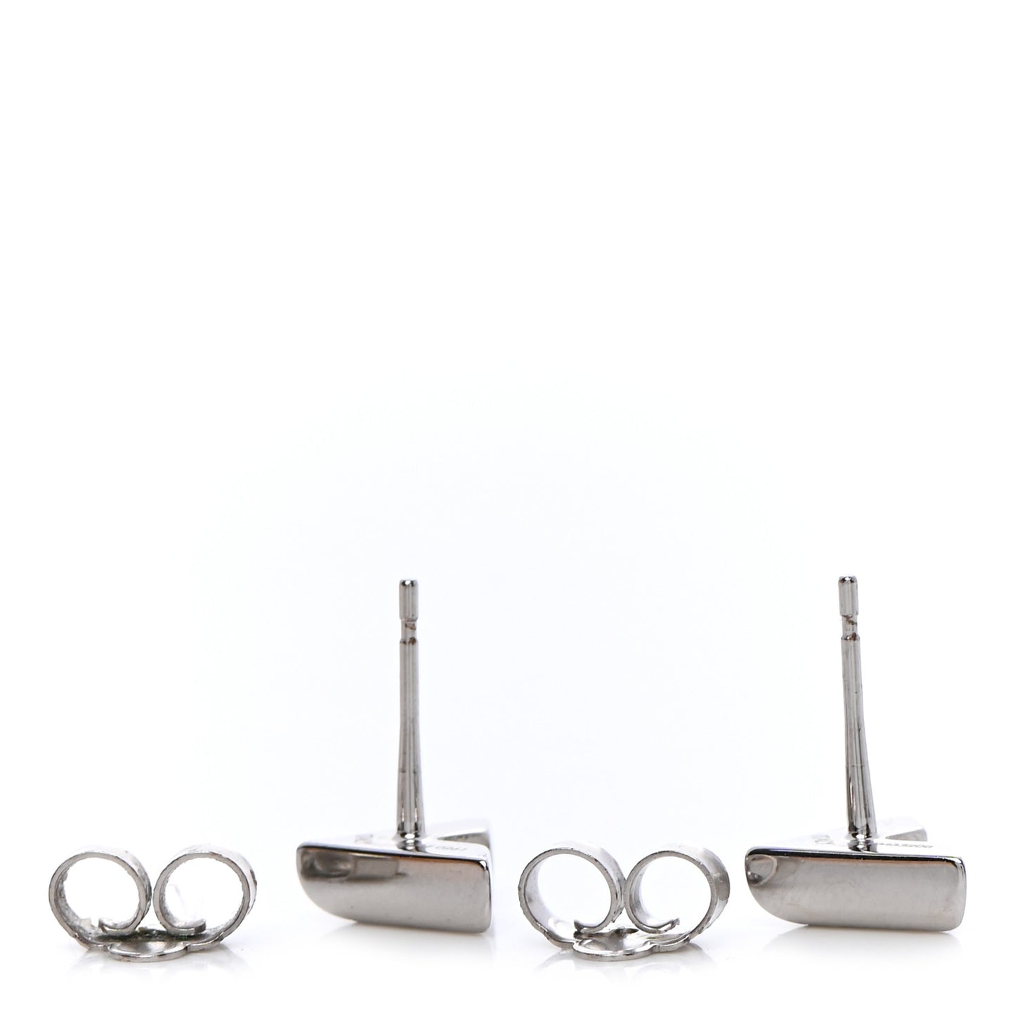 Essential V Stud Earrings Silver