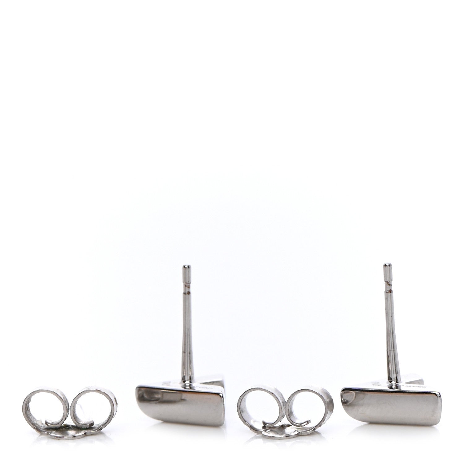 Louis Vuitton Essential V Stud Earrings Silver 3 of 6