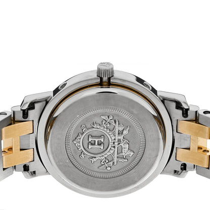 Hermes Stainless Steel 24mm Clipper Quartz Watch Gold 4 of 5