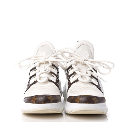 Louis Vuitton Patent Monogram LV Archlight Sneakers 38 White 2 of 13