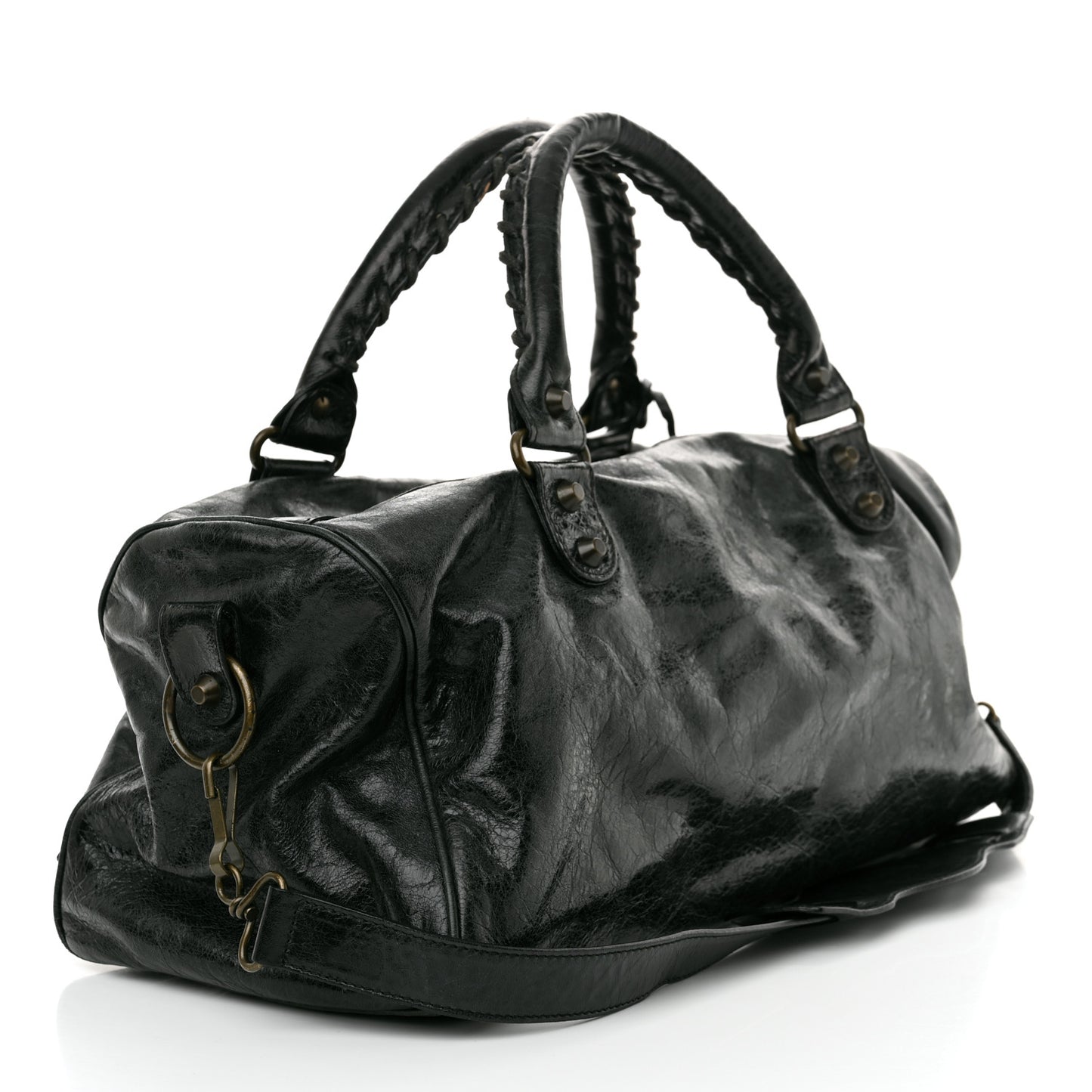 Agneau Classic Hardware Twiggy Black