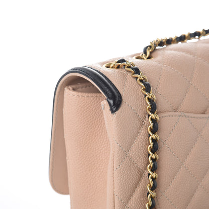 Chanel Caviar Quilted Small CC Filigree Flap Beige Black 8 of 8