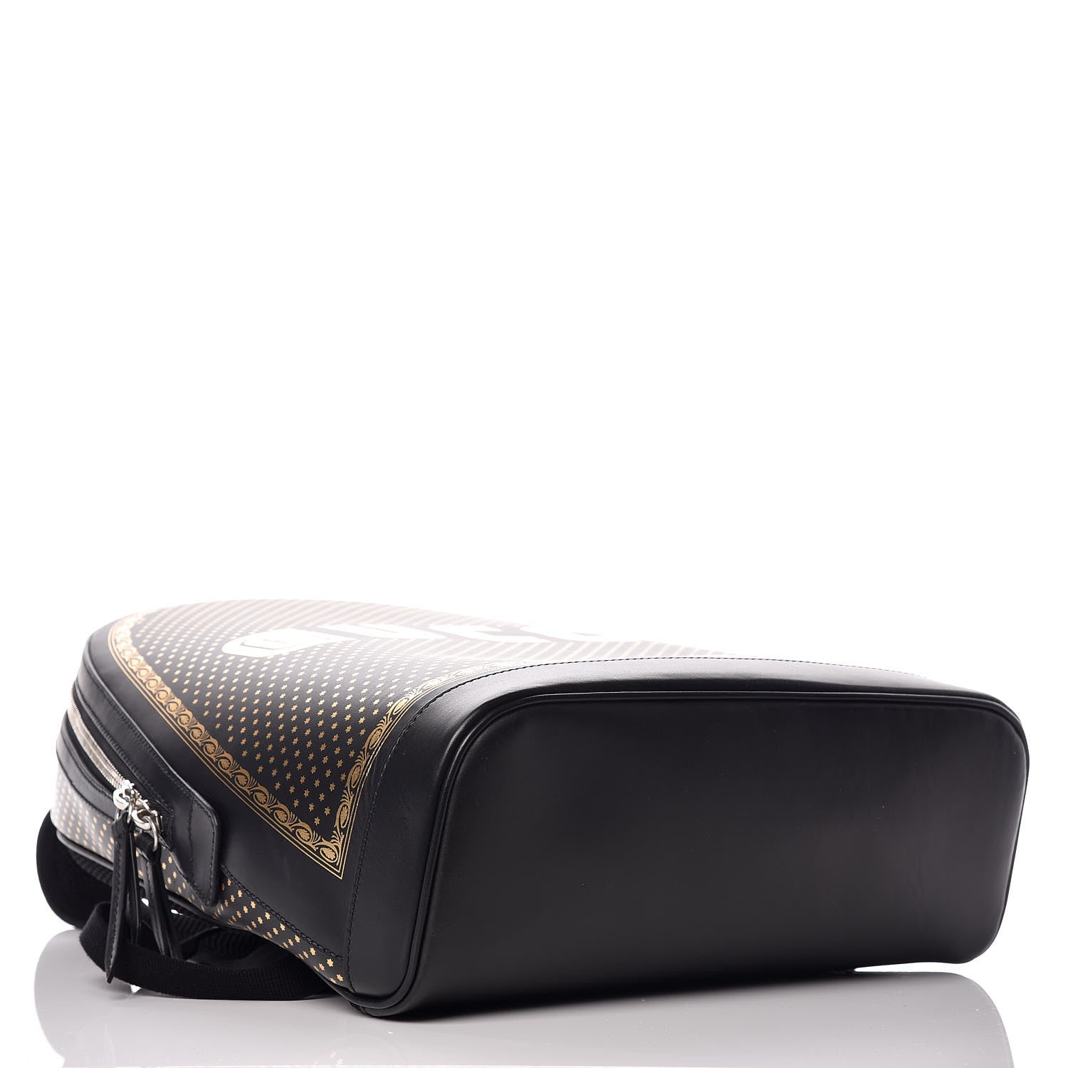 Gucci X SEGA Calfskin GUCCY Stars Dome Backpack Black Gold 4 of 12